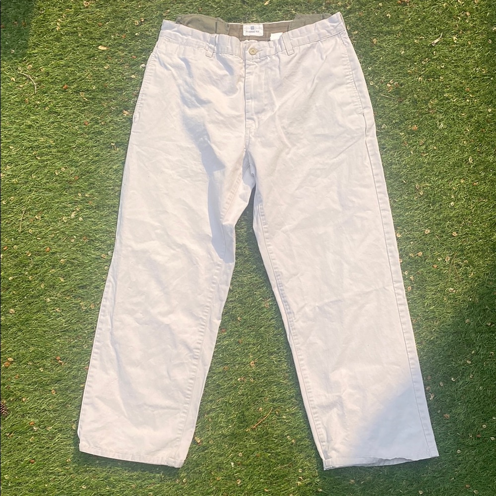 GAP White Chinos Relaxed Fit Cotton Blend